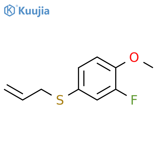 ALLYL(3-FLUORO-4-METHOXYPHENYL)SULFANE structure