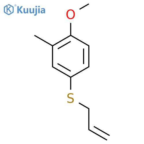 1-Allylsulfanyl-4-methoxy-3-methylbenzene structure