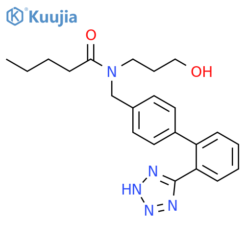Pentanamide,N-(3-hydroxypropyl)-N-[[2'-(1H-tetrazol-5-yl)[1,1'-biphenyl]-4-yl]methyl]- structure
