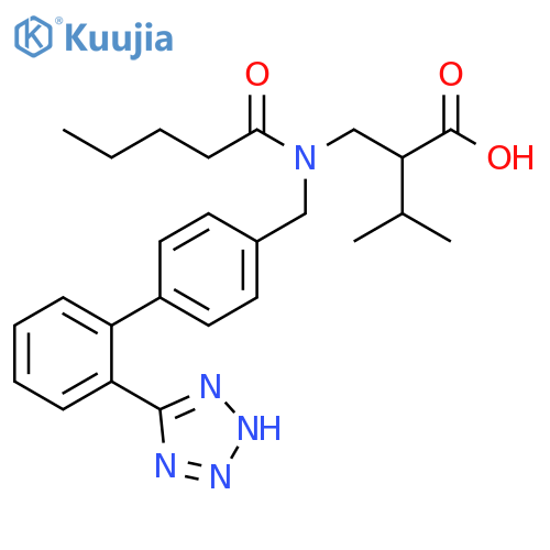 Butanoic acid,3-methyl-2-[[(1-oxopentyl)[[2'-(1H-tetrazol-5-yl)[1,1'-biphenyl]-4-yl]methyl]amino]methyl]- structure