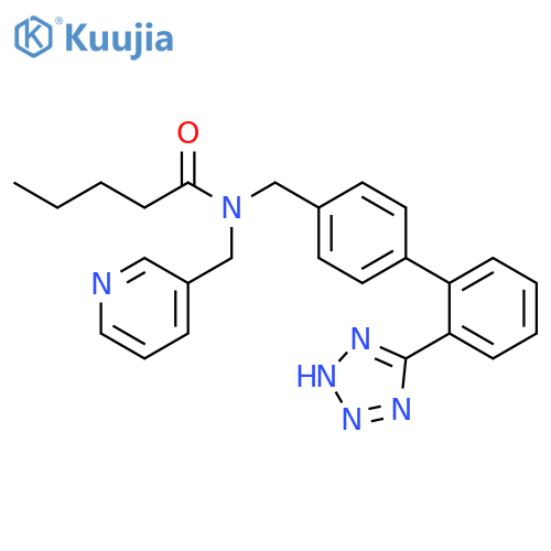 Pentanamide,N-(3-pyridinylmethyl)-N-[[2'-(1H-tetrazol-5-yl)[1,1'-biphenyl]-4-yl]methyl]- structure