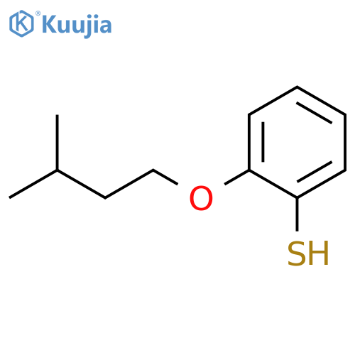 2-(3-methylbutoxy)benzenethiol structure