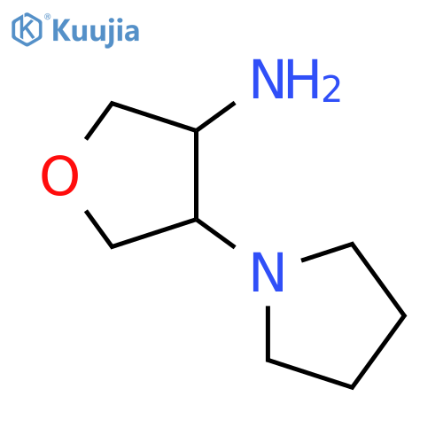 3-Furanamine, tetrahydro-4-(1-pyrrolidinyl)- structure