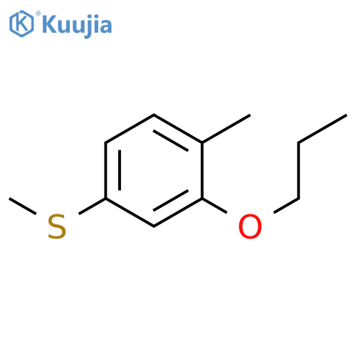 1-methyl-4-methylsulfanyl-2-propoxybenzene structure