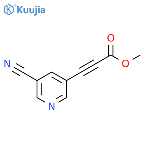 methyl 3-(5-cyanopyridin-3-yl)prop-2-ynoate structure