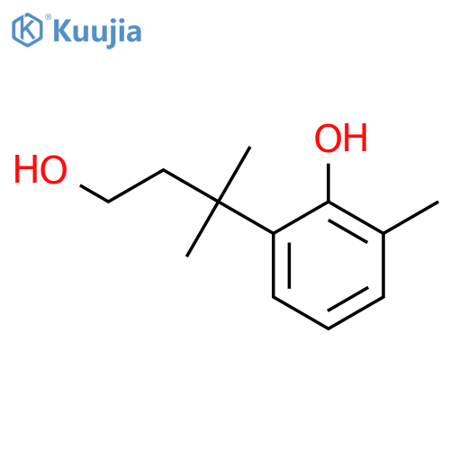 2-(4-Hydroxy-2-methylbutan-2-yl)-6-methylphenol structure
