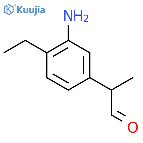 3-Amino-4-ethylphenylpropanal structure