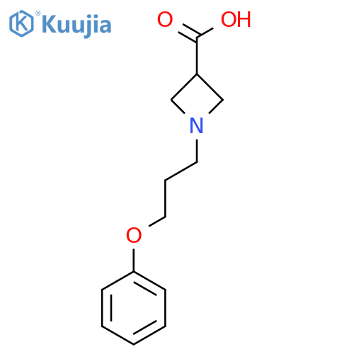 1-(3-Phenoxypropyl)azetidine-3-carboxylic acid structure