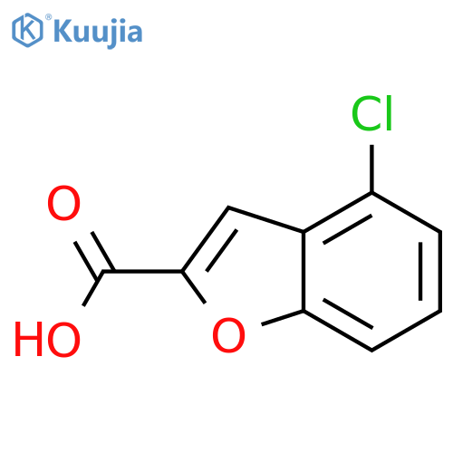 2-Benzofurancarboxylic acid, 4-chloro- structure