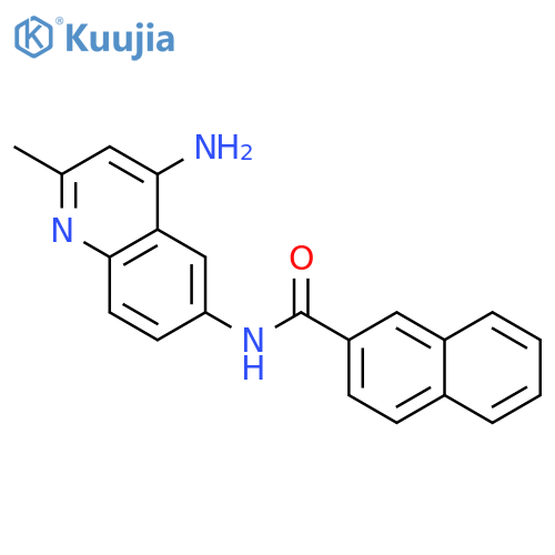 2-Naphthalenecarboxamide, N-(4-amino-2-methyl-6-quinolinyl)- structure