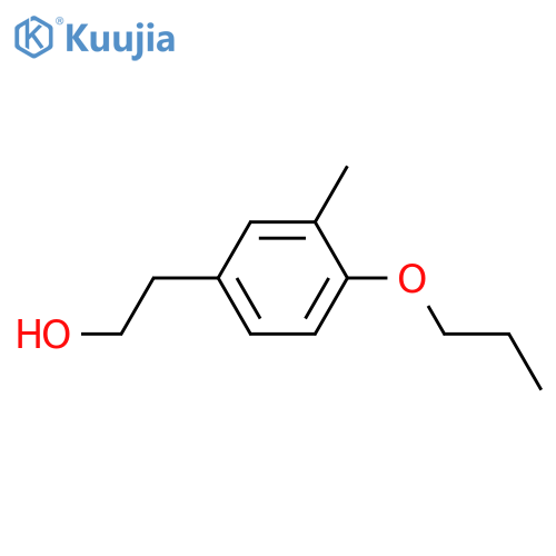 2-(3-methyl-4-propoxyphenyl)ethanol structure