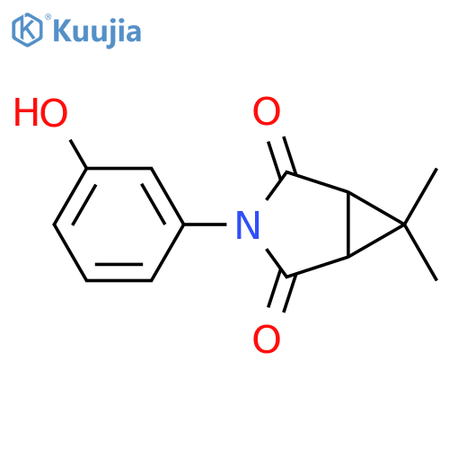 3-(3-Hydroxyphenyl)-6,6-dimethyl-3-azabicyclo3.1.0hexane-2,4-dione structure