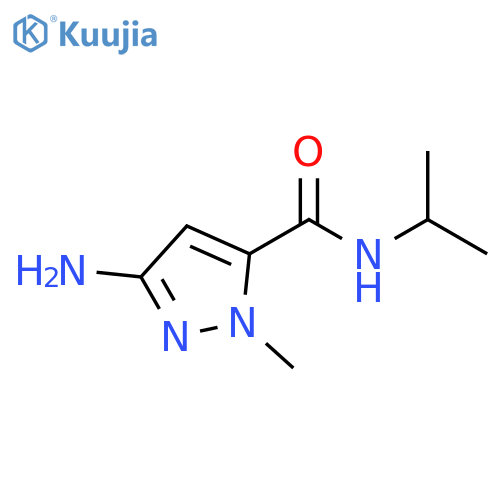 1H-Pyrazole-5-carboxamide, 3-amino-1-methyl-N-(1-methylethyl)- structure