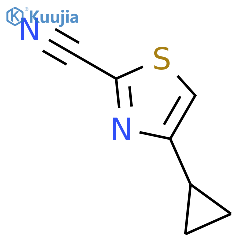 4-Cyclopropylthiazole-2-carbonitrile structure