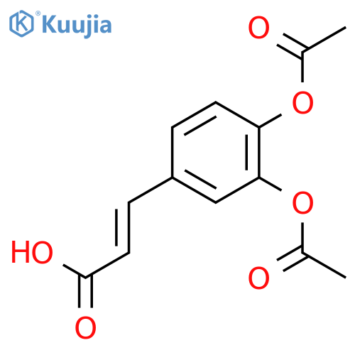 2-Propenoic acid,3-[3,4-bis(acetyloxy)phenyl]- structure
