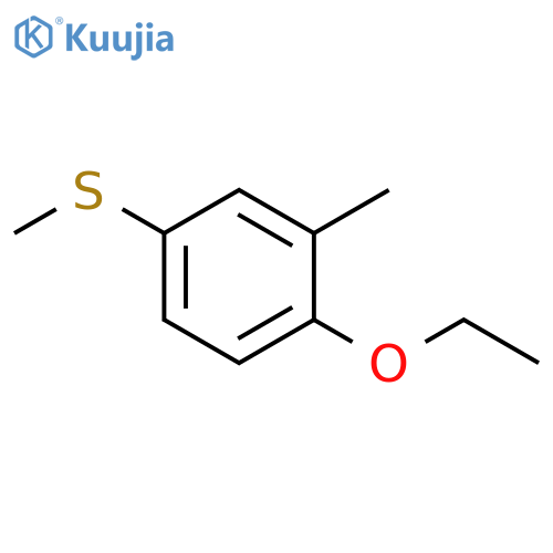 1-ethoxy-2-methyl-4-methylsulfanylbenzene structure