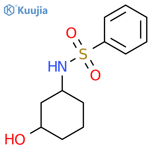 N-(3-hydroxycyclohexyl)benzenesulfonamide structure
