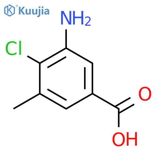 3-amino-4-chloro-5-methylbenzoic acid structure
