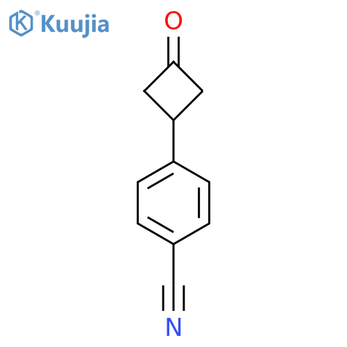 4-(3-Oxocyclobutyl)benzonitrile structure
