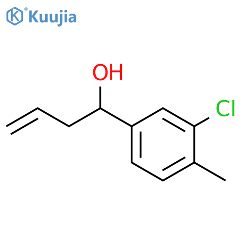 1-(3-chloro-4-methylphenyl)but-3-en-1-ol structure