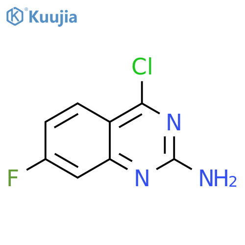 2-Quinazolinamine, 4-chloro-7-fluoro- structure