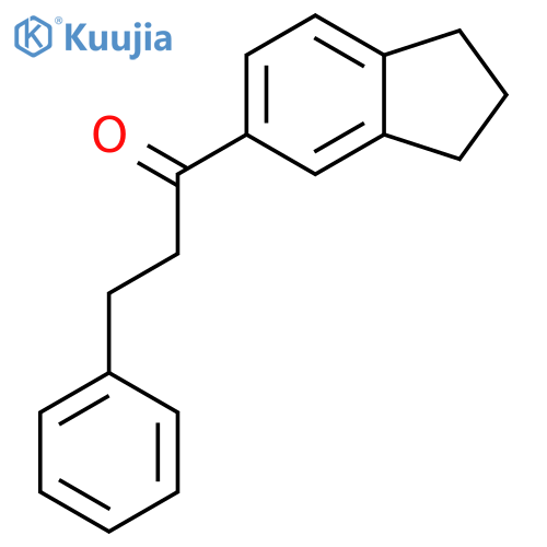 1-Propanone, 1-(2,3-dihydro-1H-inden-5-yl)-3-phenyl- structure