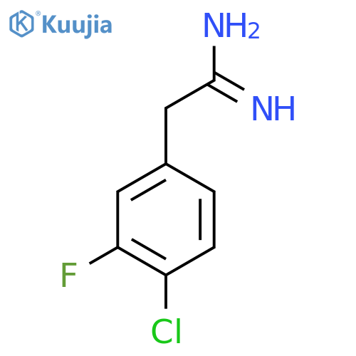 2-(4-chloro-3-fluorophenyl)ethanimidamide structure