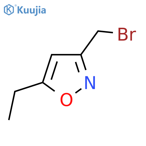 3-(Bromomethyl)-5-ethyl-1,2-oxazole structure