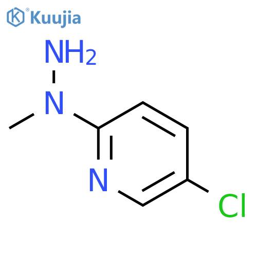 5-Chloro-2-(1-methylhydrazino)pyridine structure