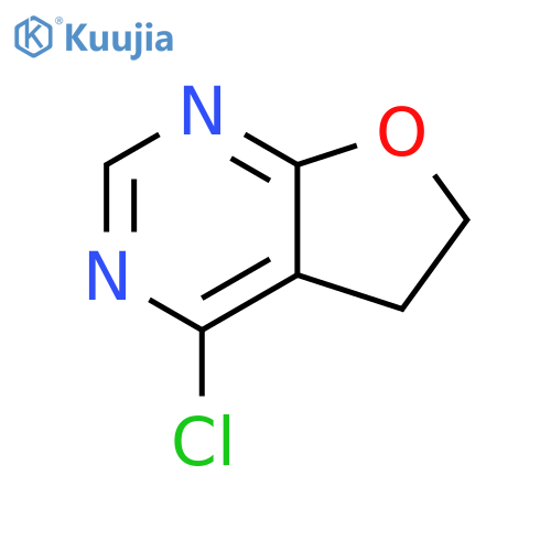 Furo[2,3-d]pyrimidine, 4-chloro-5,6-dihydro- structure