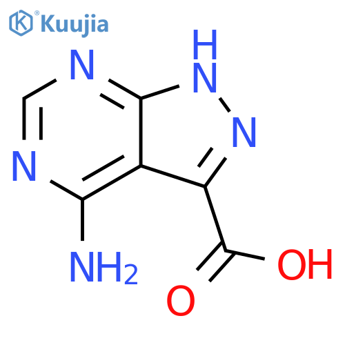 4-amino-1H-pyrazolo3,4-dpyrimidine-3-carboxylic acid structure