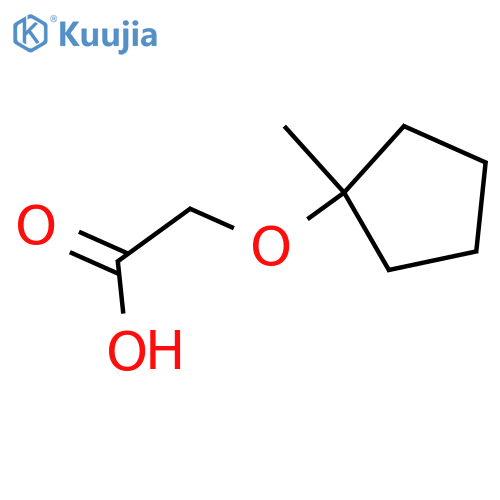 2-(1-methylcyclopentyl)oxyacetic acid structure