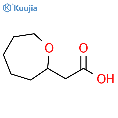 2-(oxepan-2-yl)acetic acid structure