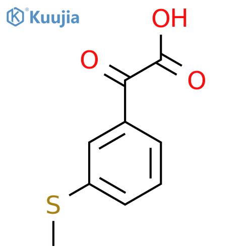 2-3-(methylsulfanyl)phenyl-2-oxoacetic acid structure
