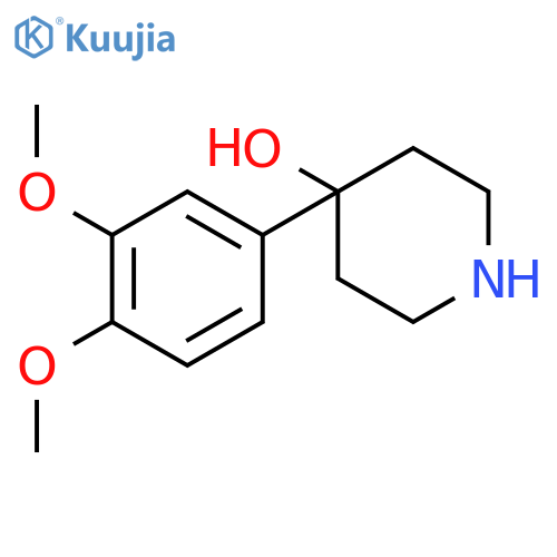 4-(3,4-dimethoxyphenyl)-4-piperidinol structure
