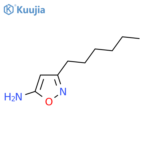 3-Hexyl-1,2-oxazol-5-amine structure