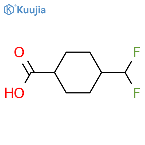 4-(difluoromethyl)cyclohexane-1-carboxylic acid structure
