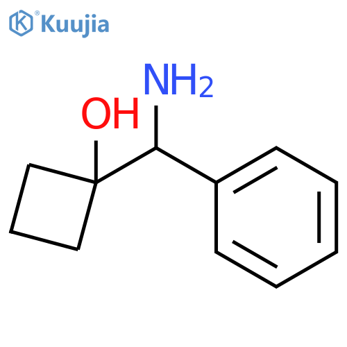 1-amino(phenyl)methylcyclobutan-1-ol structure