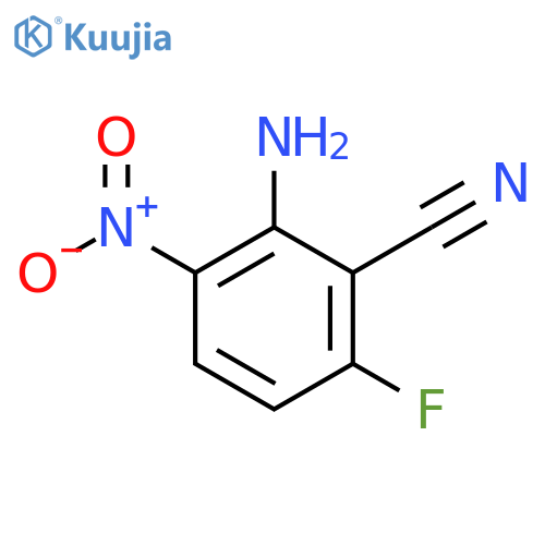 2-amino-6-fluoro-3-nitrobenzonitrile structure