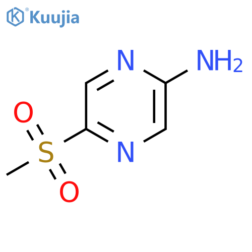 5-Methanesulfonylpyrazin-2-amine structure