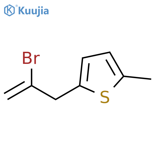 2-(2-bromoprop-2-enyl)-5-methylthiophene structure