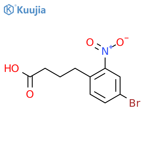 4-(4-bromo-2-nitrophenyl)butanoic acid structure