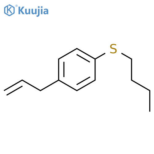 1-butylsulfanyl-4-prop-2-enylbenzene structure