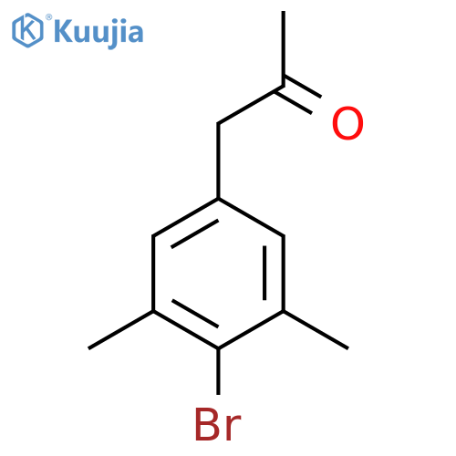 1-(4-bromo-3,5-dimethylphenyl)propan-2-one structure