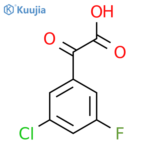 2-(3-chloro-5-fluorophenyl)-2-oxoacetic acid structure