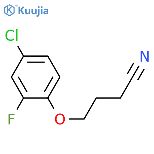 4-(4-chloro-2-fluorophenoxy)butanenitrile structure