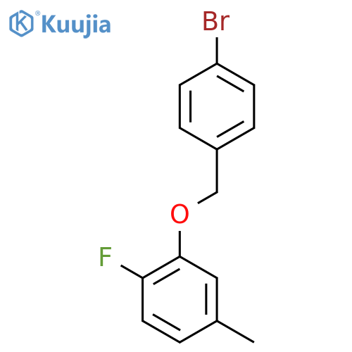 2-[(4-Bromophenyl)methoxy]-1-fluoro-4-methylbenzene structure