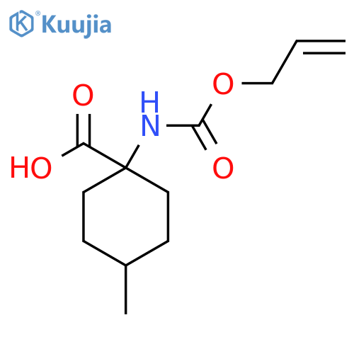 4-methyl-1-{(prop-2-en-1-yloxy)carbonylamino}cyclohexane-1-carboxylic acid structure
