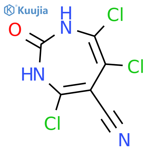 4,6,7-Trichloro-2-oxo-2,3-dihydro-1H-1,3-diazepine-5-carbonitrile structure
