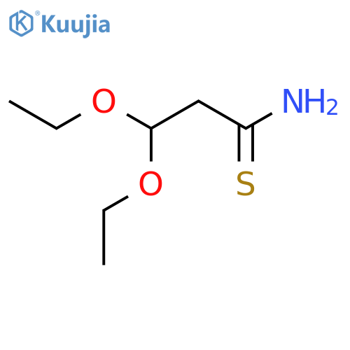 3,3-diethoxypropanethioamide structure